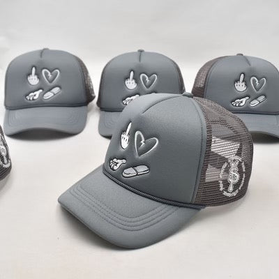 Fuck Love Give me Drugs Trucker Hats